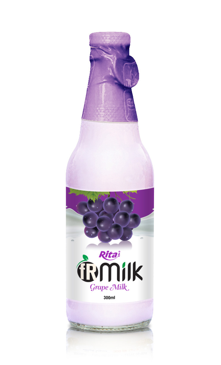 300ml Grape milk Glass bottle